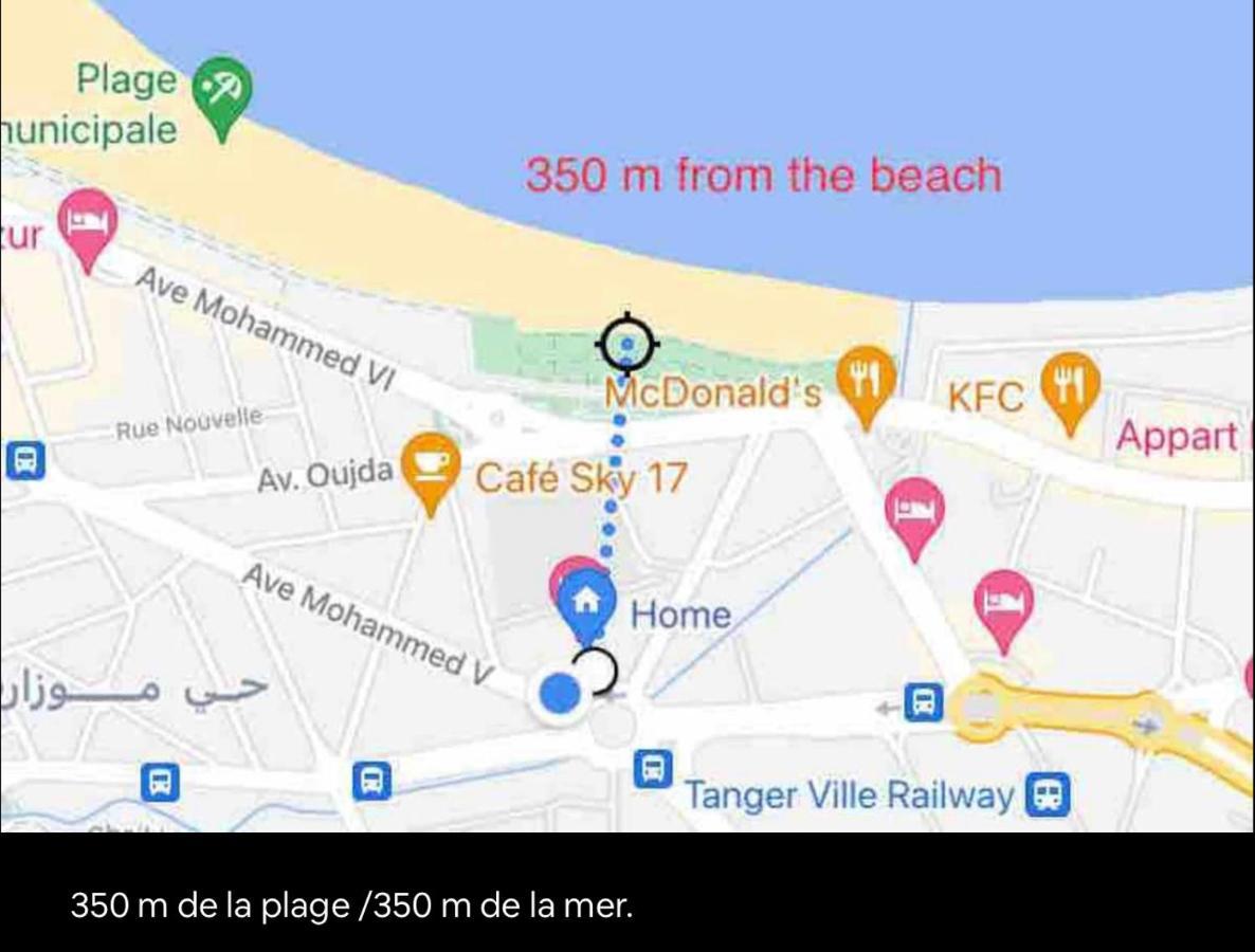 Joli Studio Vue Sur Mer - Gare Tgv Tanger Exteriör bild
